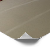 Straßenbahnhaltestelle am Herbsttag Poster (Ecke)