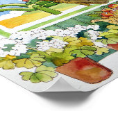 Straßenbahnlinie - Gartenanlage 2012 Poster (Ecke)