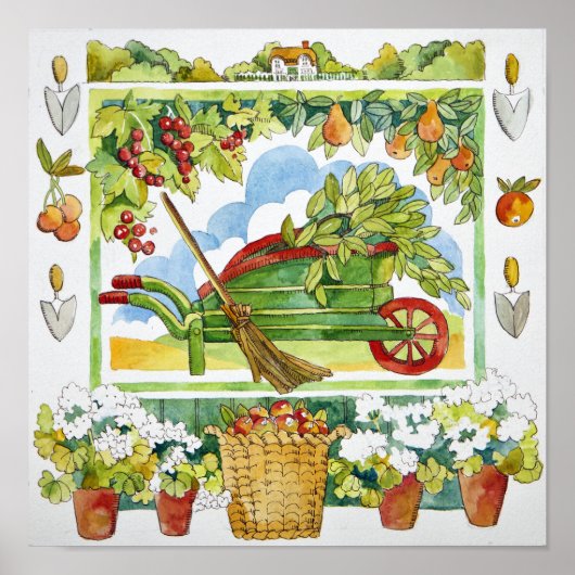 Straßenbahnlinie - Gartenanlage 2012 Poster (Vorne)