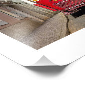 Straßenbahnlinie Lissabon - Portugal Poster (Ecke)