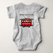 Straßenbahnlinie Trolley Streetcar der Saison Baby Strampler (Rückseite)
