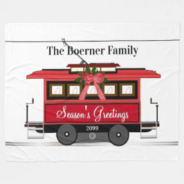 Straßenbahnlinie Trolley Streetcar der Saison Fleecedecke