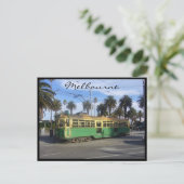 Straßenbahnmelbourne Postkarte (Stehend Vorderseite)