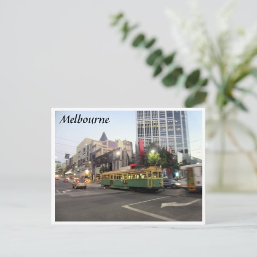 Straßenbahnmelbourne schnell postkarte (Stehend Vorderseite)