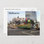 Straßenbahnmelbourne schnell postkarte (Vorne/Hinten)