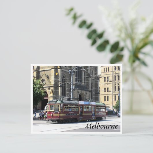 Straßenbahnmelbourne schnell postkarte (Stehend Vorderseite)