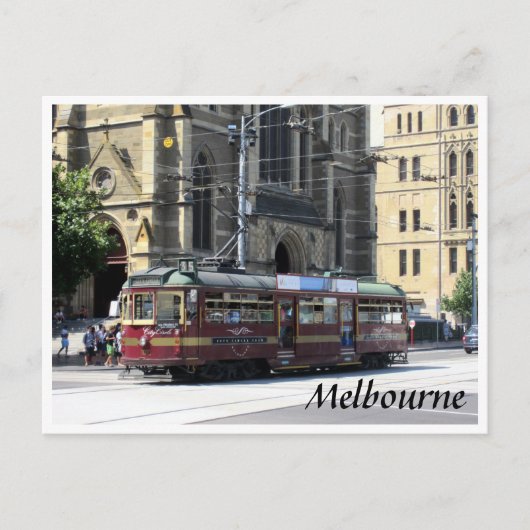 Straßenbahnmelbourne schnell postkarte (Vorderseite)