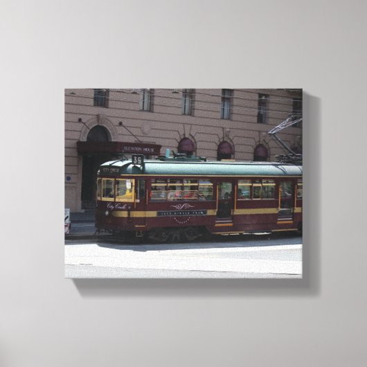 Straßenbahnrestaurant Leinwanddruck (Vorderseite)