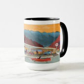 Straßenbahnstation Palm Springs California Tasse (VorderseiteRechts)