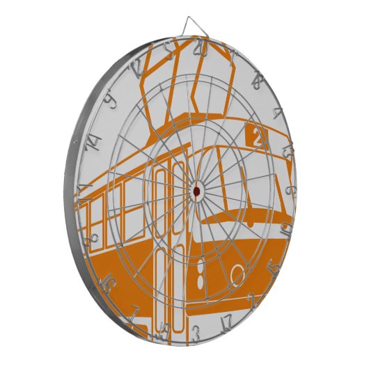 Straßenbahnverkehr Dartscheibe (Vorderseite Links)