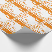 Straßenbahnverkehr Geschenkpapier (Ecke)