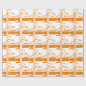 Straßenbahnverkehr Geschenkpapier (Flach)