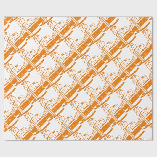 Straßenbahnverkehr Geschenkpapier (Flach)