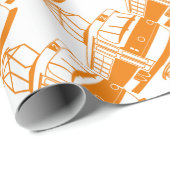 Straßenbahnverkehr Geschenkpapier (Rolleneckpunkt)