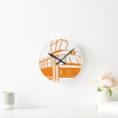 Straßenbahnverkehr Runde Wanduhr (Zuhause)