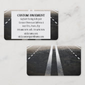 Straßenbahnwagen, Asphalt, Straßenkarten Visitenkarte (Vorne/Hinten)