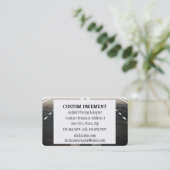 Straßenbahnwagen, Asphalt, Straßenkarten Visitenkarte (Stehend Vorderseite)