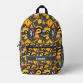 Straßenbau Bedruckter Rucksack (Vorderseite)