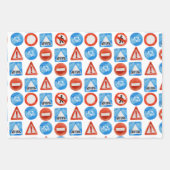 Straßenbau Lights School Bus Geschenkpapier Set (Vorderseite 3)