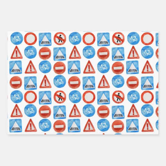 Straßenbau Lights School Bus Geschenkpapier Set (Vorderseite 3)