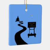 Straßenbau Silhouette Weihnachtsschmuck (Rechts)