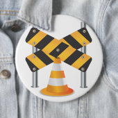 Straßenbauarbeiten Button (Beispiel)