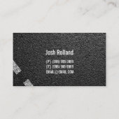 Straßenbauarbeiten für Bauunternehmen Asphalt Visitenkarte (Rückseite)