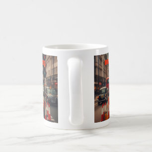 Straßenbauarbeiten in London Kaffeetasse