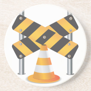 Straßenbauarbeiten Sandstein Untersetzer