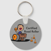 Straßenbauarbeiter Schlüsselanhänger (Vorderseite)