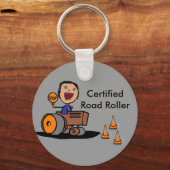 Straßenbauarbeiter Schlüsselanhänger (Vorderseite)