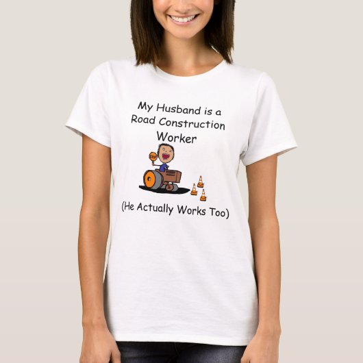 Straßenbauarbeiter T-Shirt (Vorderseite)