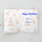 Straßenbaufahrzeug glücklich zum Geburtstag Karte (Innenseite)