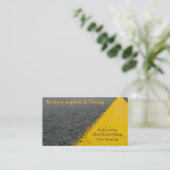 Straßenbauleistungen Visitenkarte (Stehend Vorderseite)