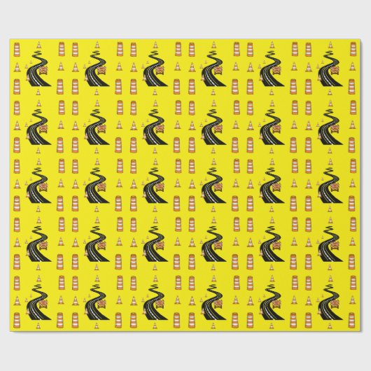 Straßenbaupapier Geschenkpapier (Flach)