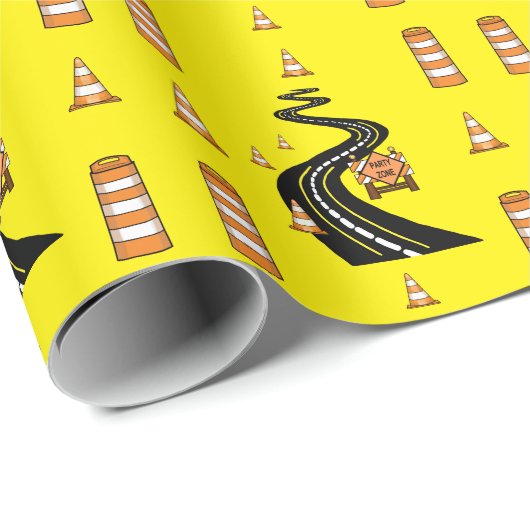 Straßenbaupapier Geschenkpapier (Rolleneckpunkt)