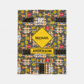 Straßenbauzeichen Fleecedecke (Vorderseite)