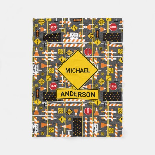 Straßenbauzeichen Fleecedecke (Vorderseite)