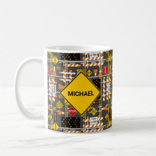 Straßenbauzeichen Kaffeetasse