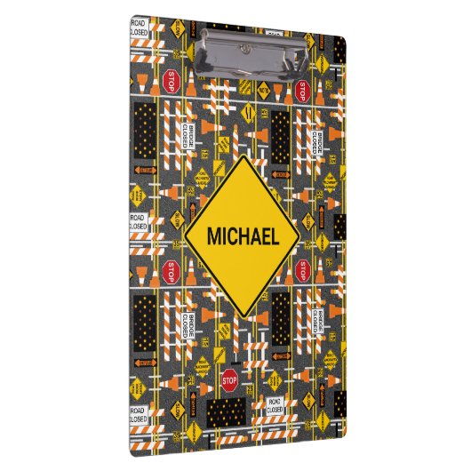 Straßenbauzeichen Klemmbrett (Rechts)