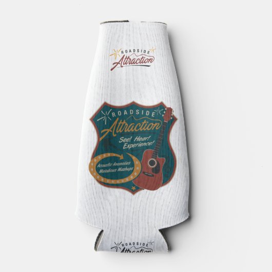 Straßenbelag Flasche Cooler (blau) Flaschenkühler (Vorderseite)