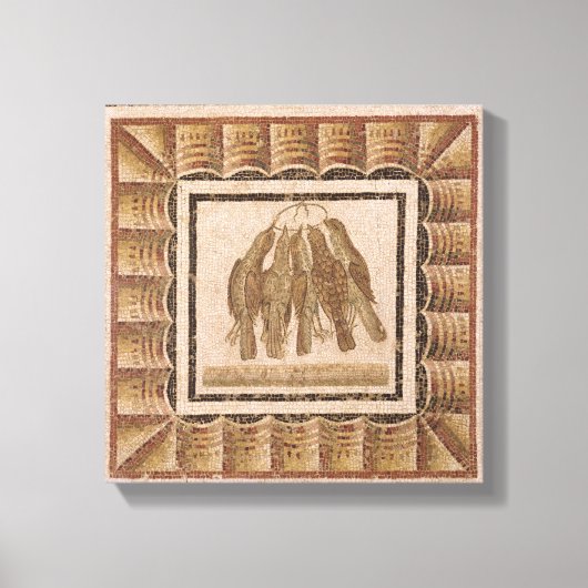 Straßenbelag mit fünf Schubladen aus El-Jem Leinwanddruck (Vorderseite)