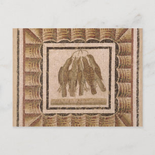 Straßenbelag mit fünf Schubladen aus El-Jem Postkarte