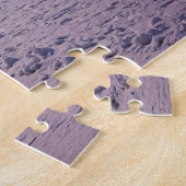 Straßenbeleuchtung und bedeckt mit Schneebäumen Pu Puzzle (Seite)