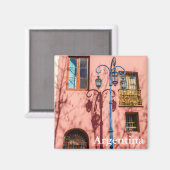 Straßenbeleuchtung und rosa Wand Magnet (Vorderseite/Rückseite)