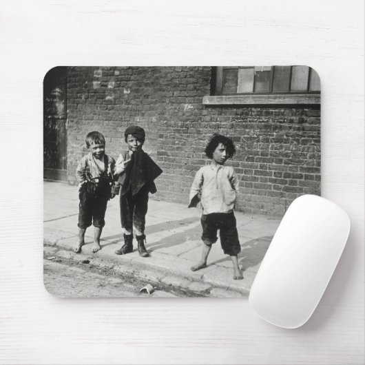 Straßenbengel in Lambeth (b/w Foto) Mousepad (Mit Mouse)