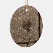 Straßenbetoniermaschinen-Herz Keramik Ornament (Rechts)