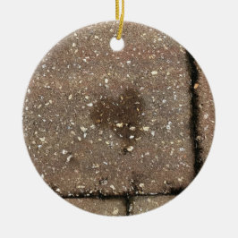 Straßenbetoniermaschinen-Herz Keramik Ornament