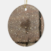 Straßenbetoniermaschinen-Herz Keramik Ornament (Links)