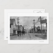 Straßenbild in Valdez, Alaska-Fotografie Postkarte (Vorne/Hinten)